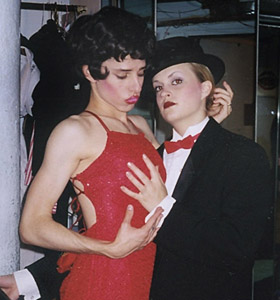 in drag for the finale of Victor Victoria
